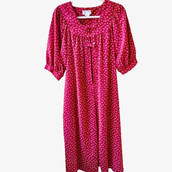 Liberty House LOLA Hawaian Maxi Dress Vintage 80's - Picture 5 of 14